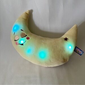 Lullabrites Moon Pets Plush Stuffed Light Up Musical Plays Lullaby Yellow 12"